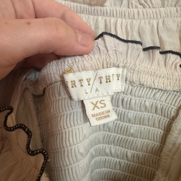 Chic Cream Ruffle Two Piece - Picture 2 of 4